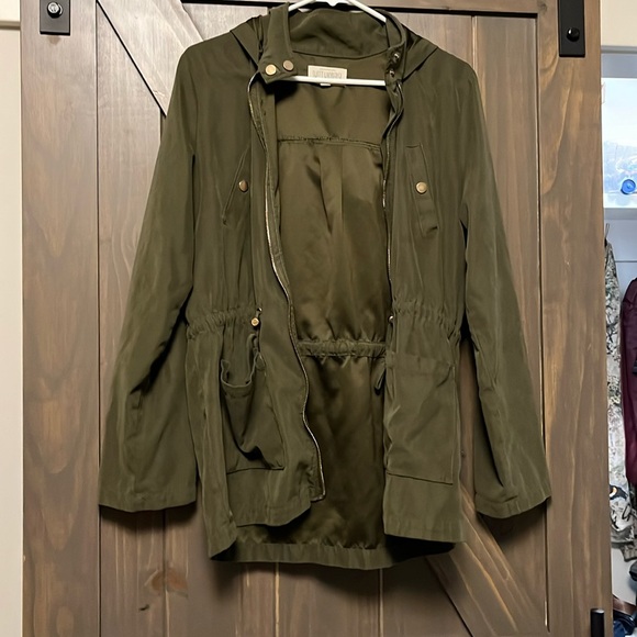 Green Suede Coat - Picture 2 of 4